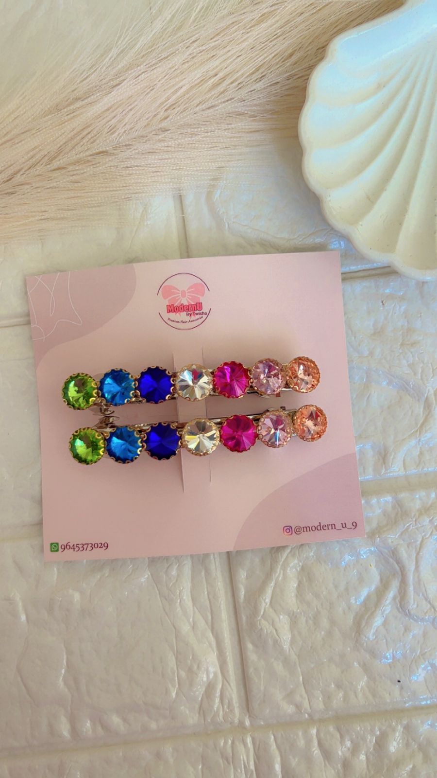 Confetti Spark - Barrette/ Backclips (Single)