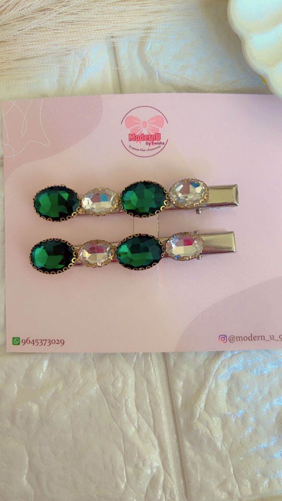 Mint Whisper- Hair Pin