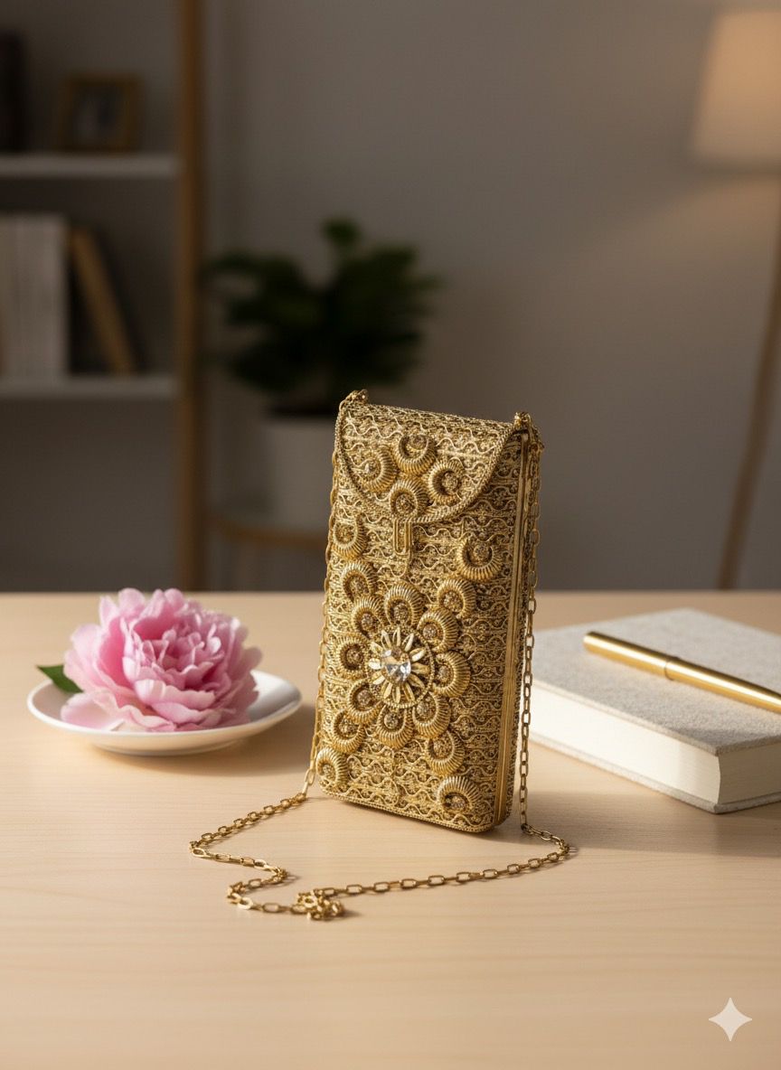 Golden Petal Charm - Bag