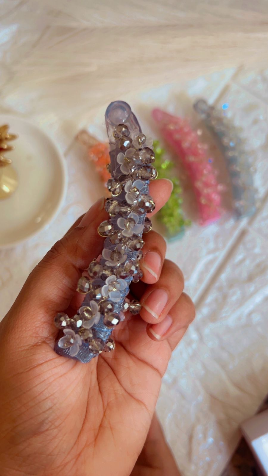 Crystal Bloom Banana Clip- Banana Clips