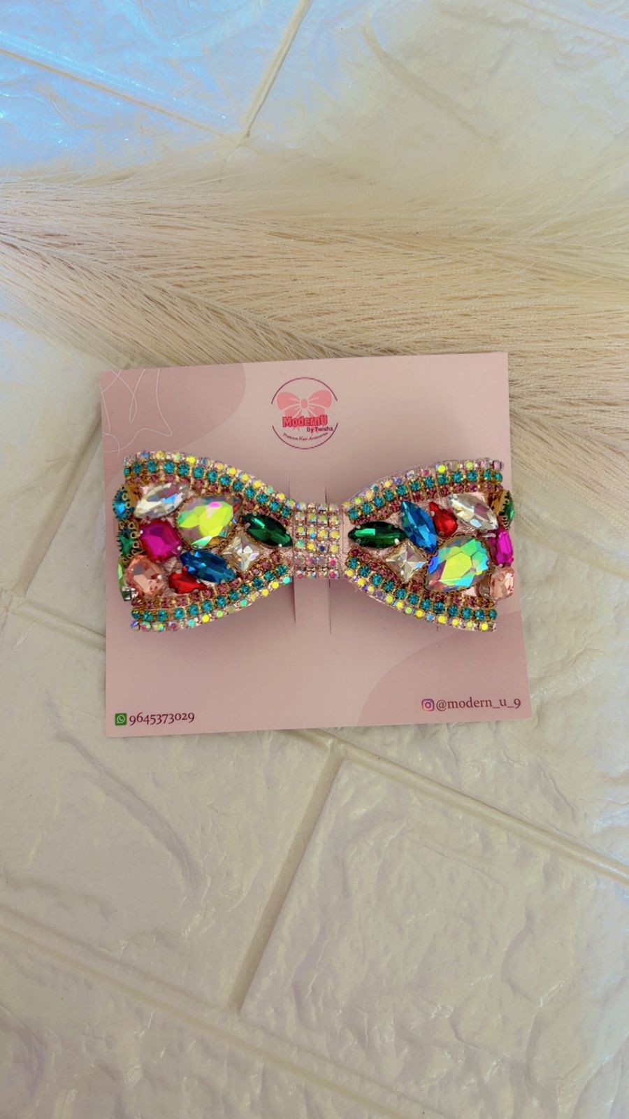 Color Burst- Bow/ Embellished Bow/ Bejeweled Bow