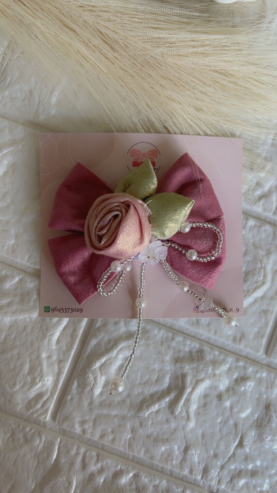 Blossom Bow  Brooch - Hair Brooch