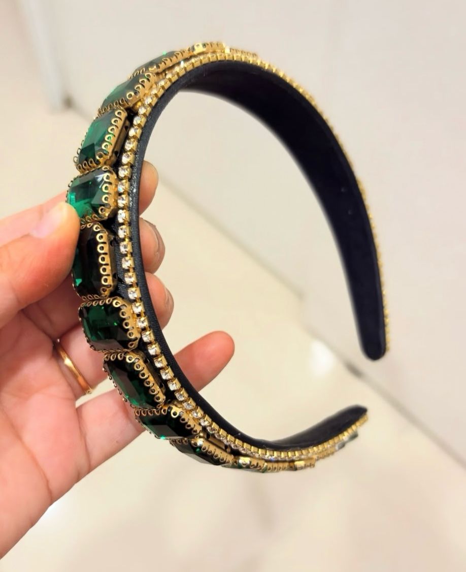Emerald Elegance-  Hairband