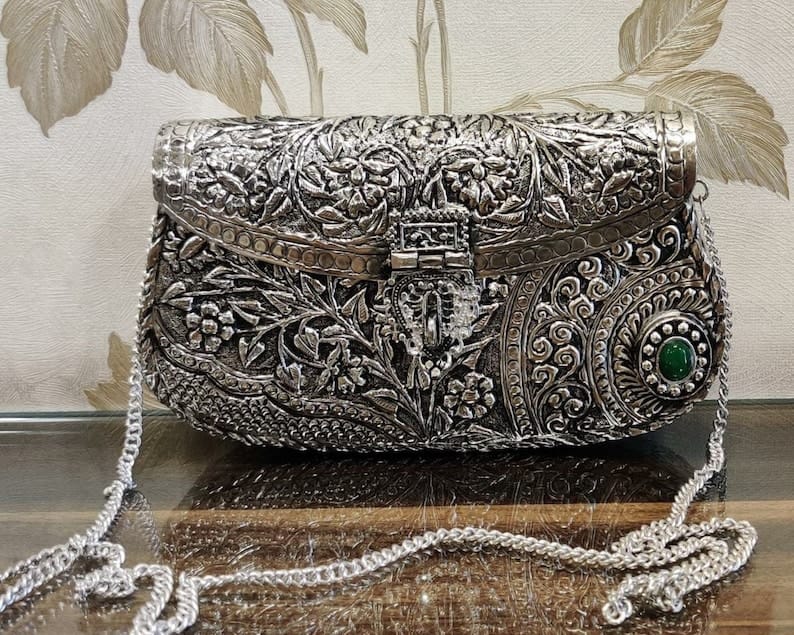 Rajwada Silver Glow Bag - Bag