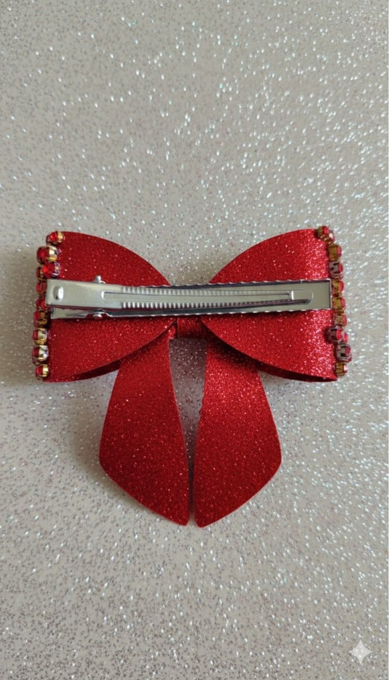 Scarlet Charm - Embellished Bow