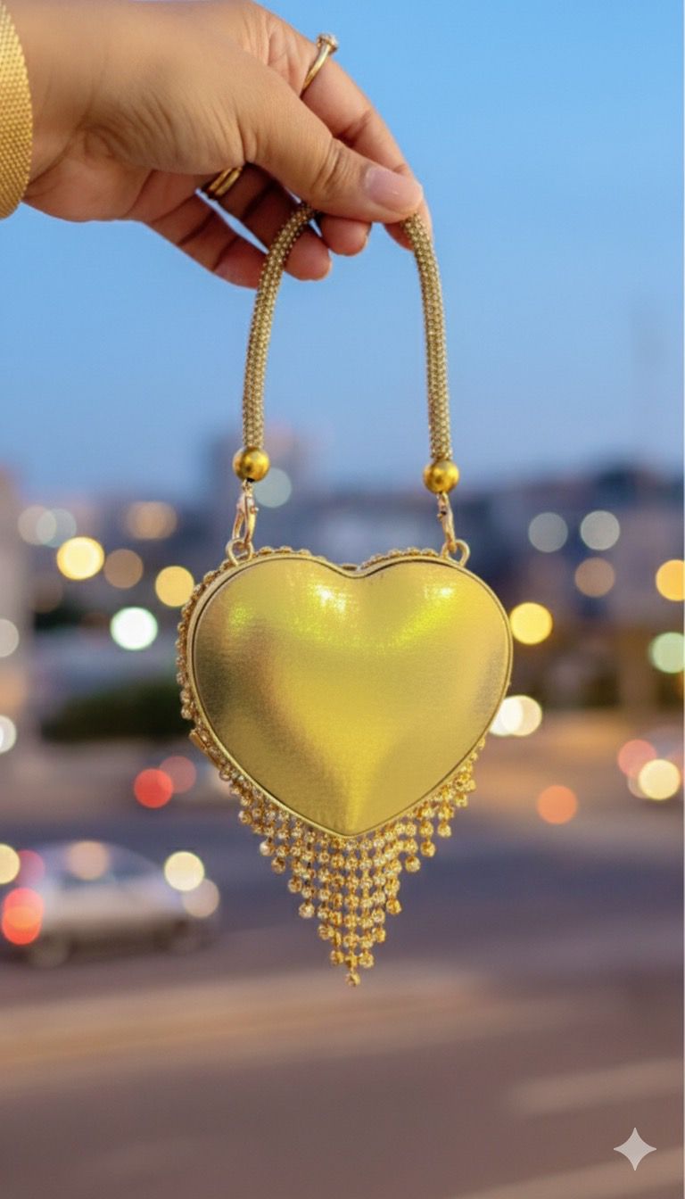Twinkle Tassel Heart Mini Bag - Bag