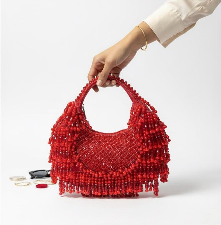 Ruby Radiance Potli - Bag